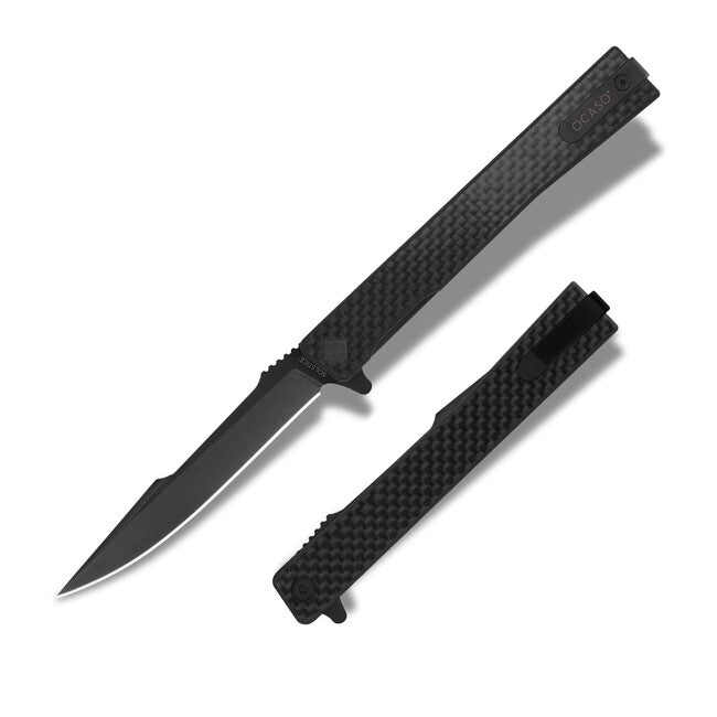 OCASO Solstice Αναδιπλούμενο Μαχαίρι Carbon Fiber + Black / Harpoon