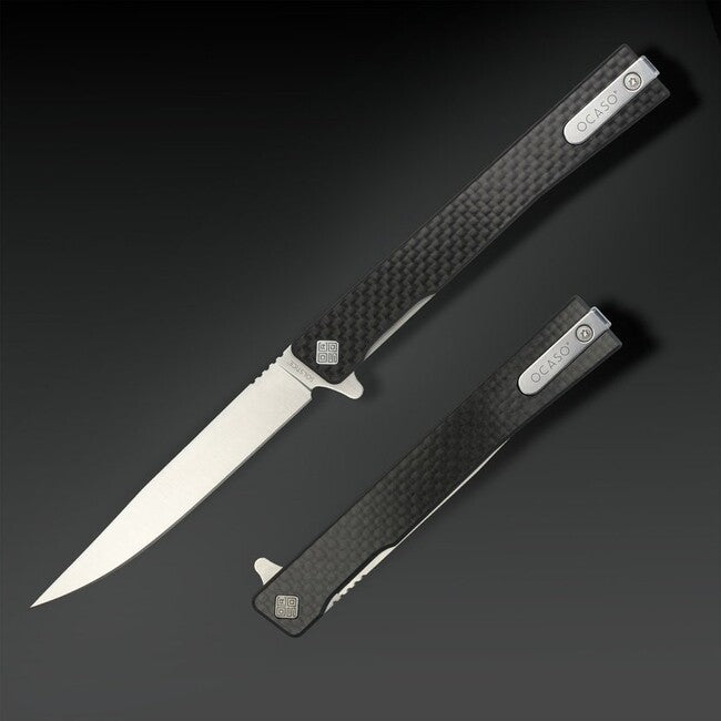 OCASO Solstice Σακουλάρι Μαχαίρι Carbon Fiber + Satin / Straight