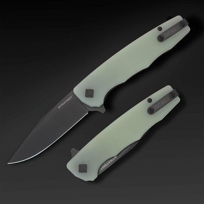 OCASO Strategy Μαχαίρι Κλειστό Jade G-10 & Black PVD