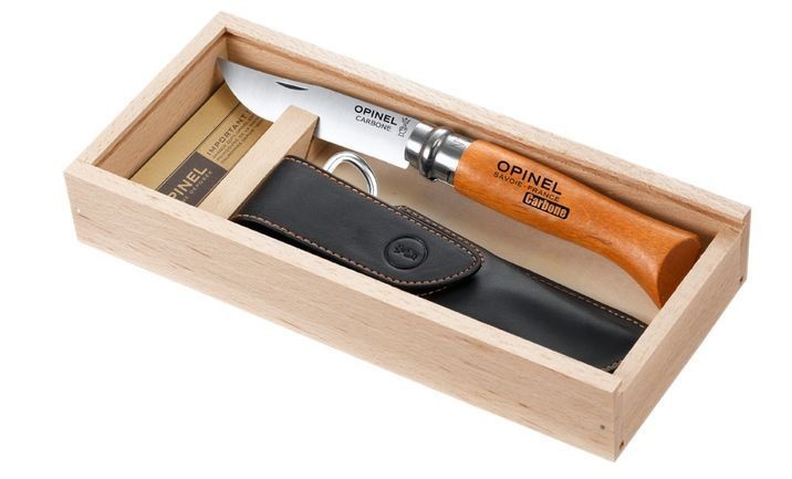 OPINEL N08 Μαχαίρι carbon, 19 cm, με θήκη