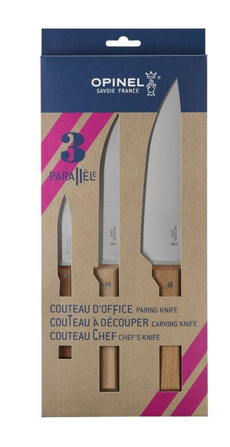 OPINEL Classic Trio Paralléle σετ μαχαιριών κουζίνας, 3 τεμάχια