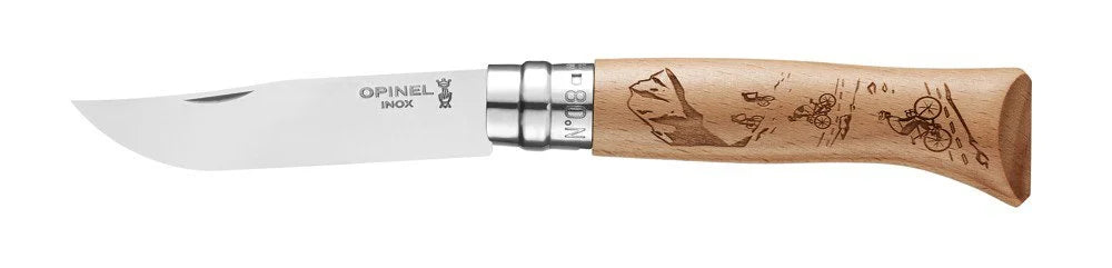 Opinel N°08 Μαχαίρι Πτυσσόμενο Gravure Sport Velo
