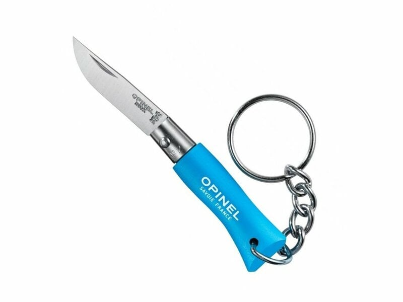 Opinel N°02 Αναδιπλούμενο Μαχαίρι Μπρελόκ, γαλάζιο