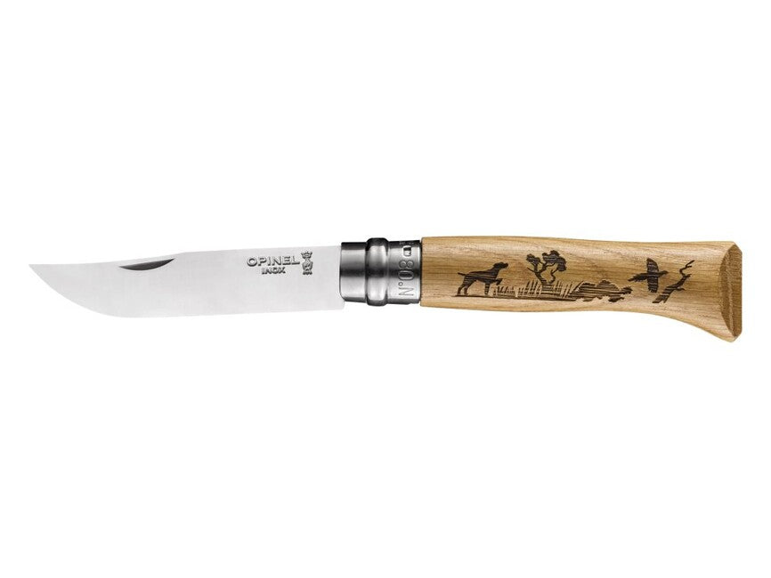 Opinel VRI N°08 Αναδιπλούμενο Μαχαίρι Inox Animalia, με Σχέδιο Σκύλου 2019