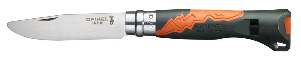 Opinel VRI N°07 Outdoor Junior Πτυσσόμενο Μαχαίρι, Μαύρο/Πορτοκαλί
