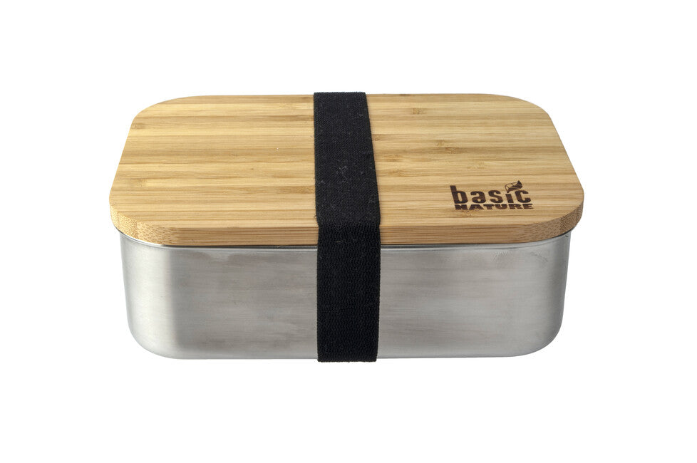Origin Outdoors Κουτί Φαγητού Bamboo από Ανοξείδωτο Χάλυβα 1,2 l