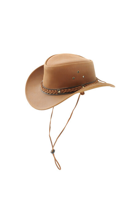 Origin Outdoors Cattleman δερμάτινο καπέλο, καφέ