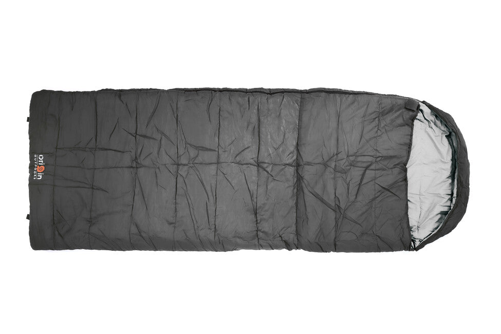 Origin Outdoors Cosy Sleeping Bag Rectangular Right, Ανθρακίτης