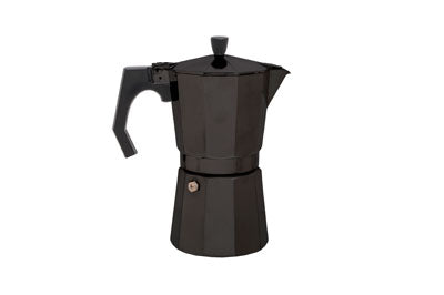 Origin Outdoors Espresso Καφετιέρα 6 Φλιτζανιών, Μαύρο