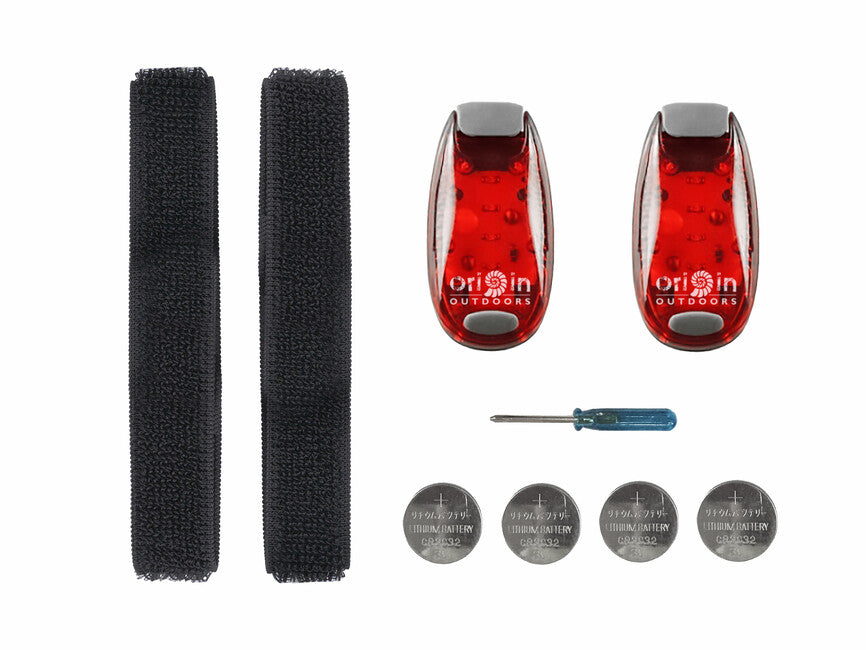 Origin Outdoors LED Clip Light, κόκκινο, 2 τεμάχια
