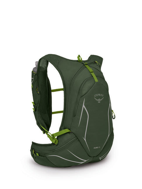 OSPREY DURO 15 σακίδιο πλάτης για τρέξιμο, seaweed green/limon