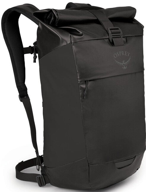 OSPREY TRANSPORTER ROLL TOP σακίδιο πλάτης αστικό, μαύρο