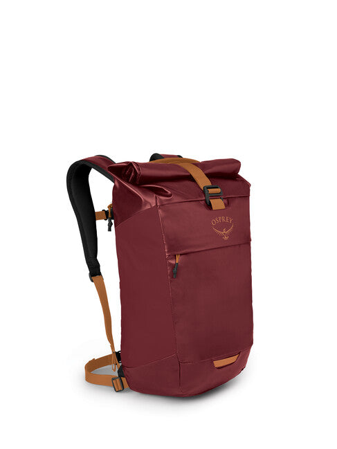 OSPREY TRANSPORTER ROLL TOP σακίδιο πλάτης αστικό, red mountain