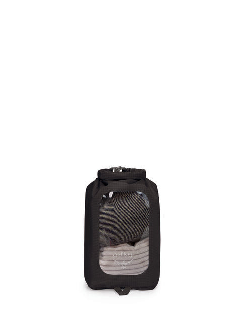 OSPREY DRY SACK 6 αδιάβροχη σακούλα W/WINDOW, μαύρο