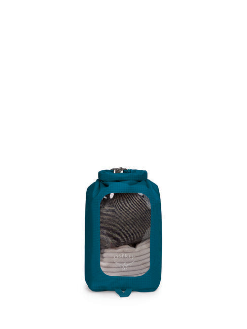 OSPREY DRY SACK 6 W/WINDOW αδιάβροχη θήκη, waterfront blue