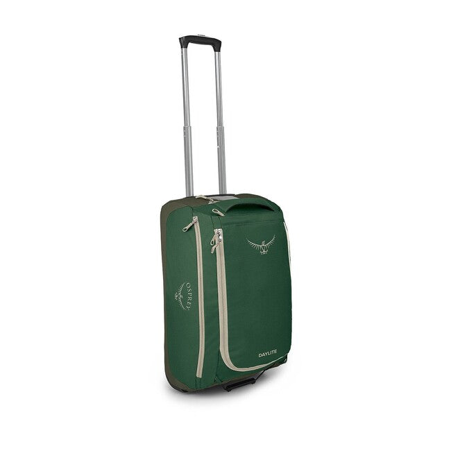 OSPREY DAYLITE CARRY-ON WHLD DUFFEL 41 τσάντα ταξιδίου με ρόδες, green canopy/green creek