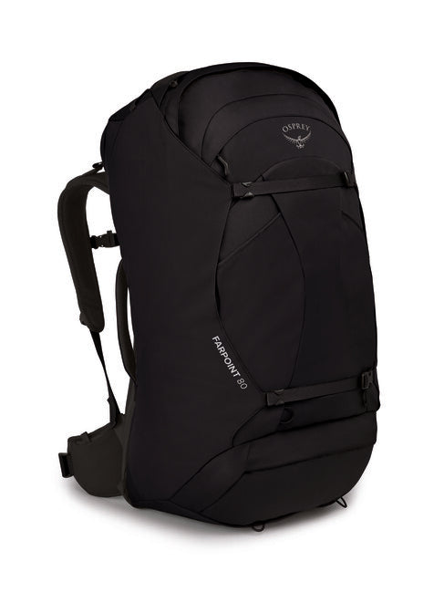 OSPREY FARPOINT 80 σακίδιο πλάτης ταξιδίου, μαύρο