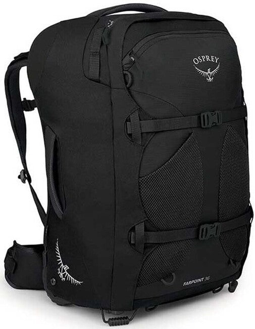 OSPREY Farpoint Wheels 36 II τσάντα ταξιδίου με ρόδες, μαύρο