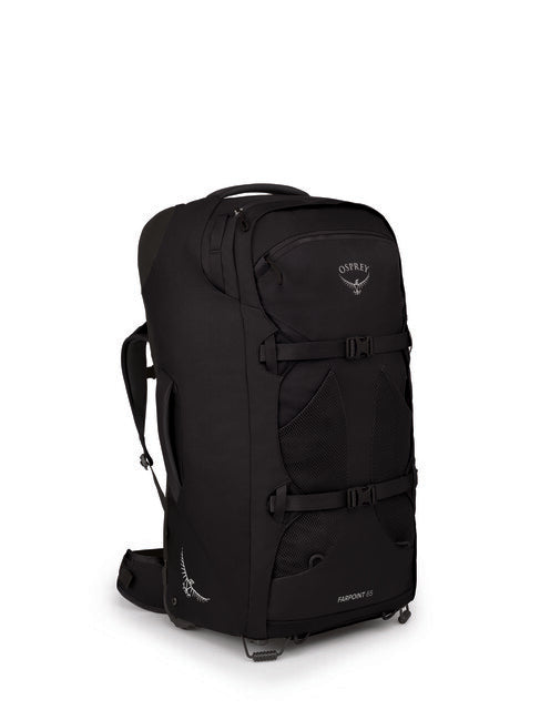 OSPREY FARPOINT WHEELS 65 II τσάντα ταξιδίου με ρόδες, μαύρη