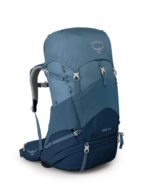 OSPREY ACE 50 II Σακίδιο Πλάτης Ταξιδιού, Μπλε Λόφια