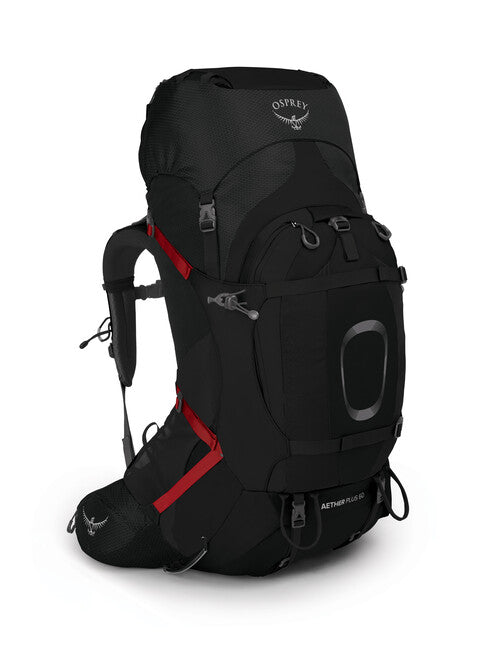 OSPREY AETHER PLUS 60 σακίδιο πλάτης τουρισμού, μαύρο