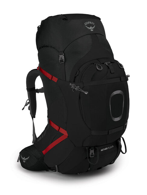 OSPREY AETHER PLUS 85 σακίδιο πλάτης για trekking, μαύρο