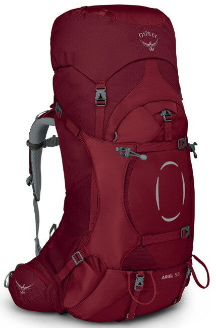 OSPREY ARIEL 55 II σακίδιο πλάτης τουριστικό, κρασί κόκκινο