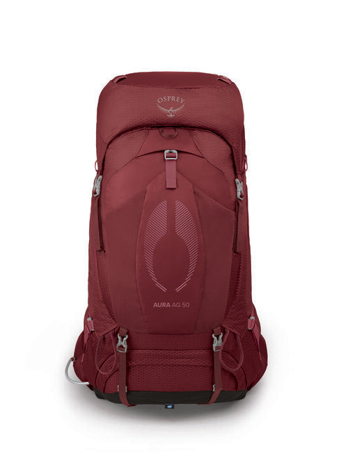 OSPREY AURA AG 50 σακίδιο πλάτης τουρισμού, berry sorbet red