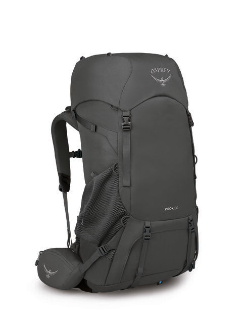 OSPREY ROOK 50 σακίδιο πλάτης τουριστικό, σκούρο γκρι/ασημί επένδυση