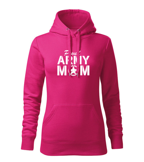 DRAGOWA army mom Φούτερ γυναικείο με Κουκούλα