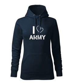 DRAGOWA I women's love army hoodie 320 g/m², dark blue