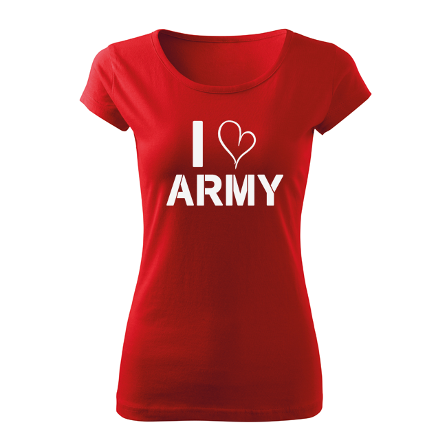 DRAGOWA i love army μπλουζάκι κοντό γυναικείο