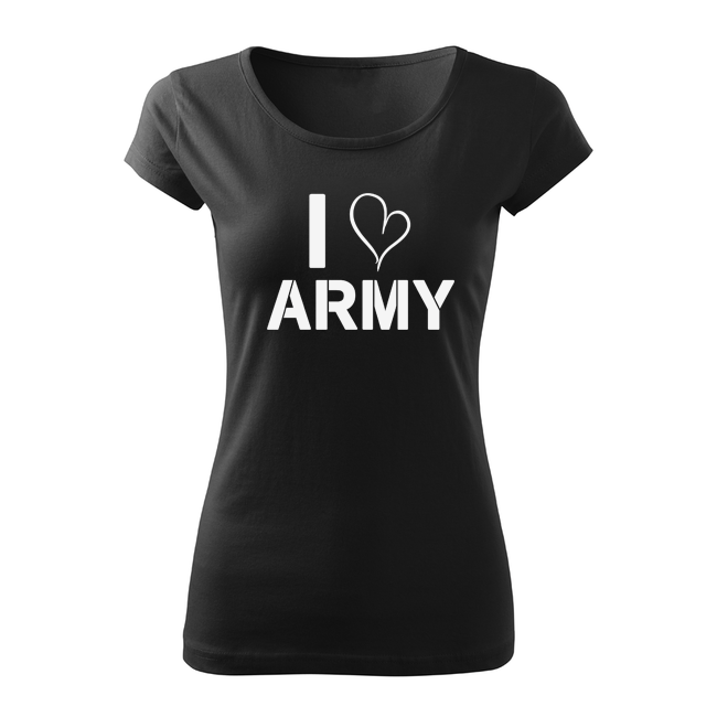 DRAGOWA I love army μπλουζάκι κοντό γυναικείο