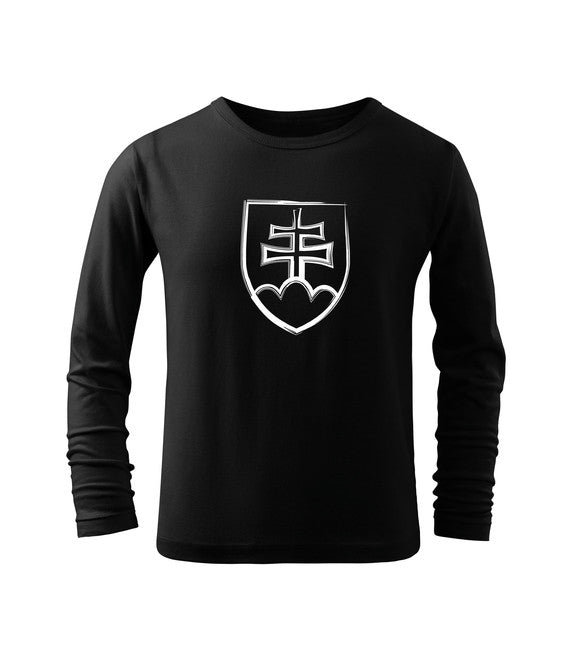 DRAGOWA Children's Long Sleeve T-Shirt, Slovak Emblem