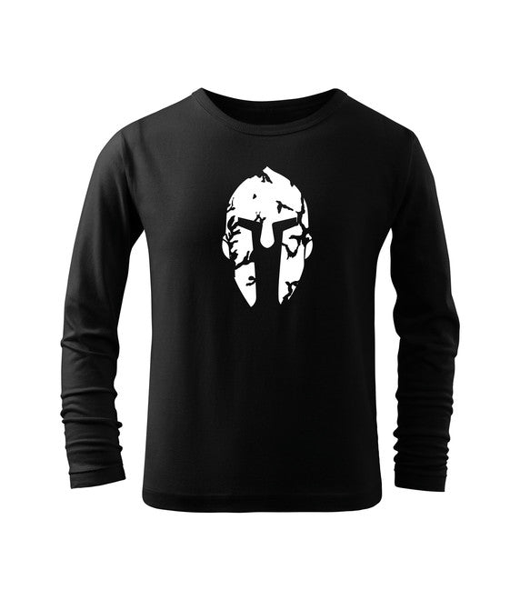 DRAGOWA Spartan kids' long-sleeve t-shirt, black
