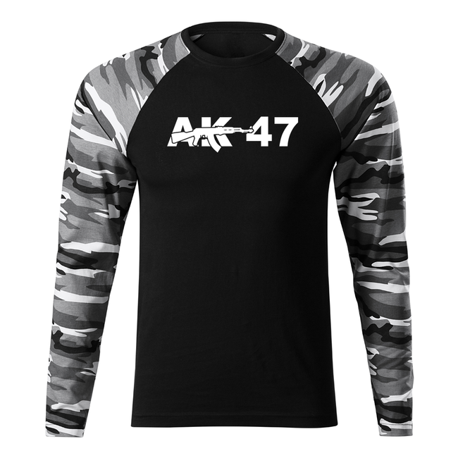 DRAGOWA Fit-T μπλουζάκι με μακρύ μανίκι AK-47
