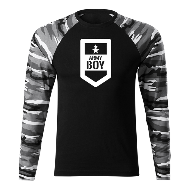 DRAGOWA Fit-T μπλουζάκι με μακριά μανίκια army boy
