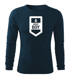 DRAGOWA Fit-T μακρυμάνικο μπλουζάκι army boy 160 g/m², σκούρο μπλε