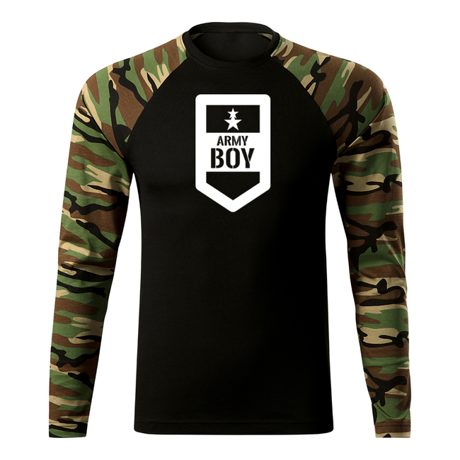 DRAGOWA Fit-T Μπλουζάκι Μακρυμάνικο Army Boy