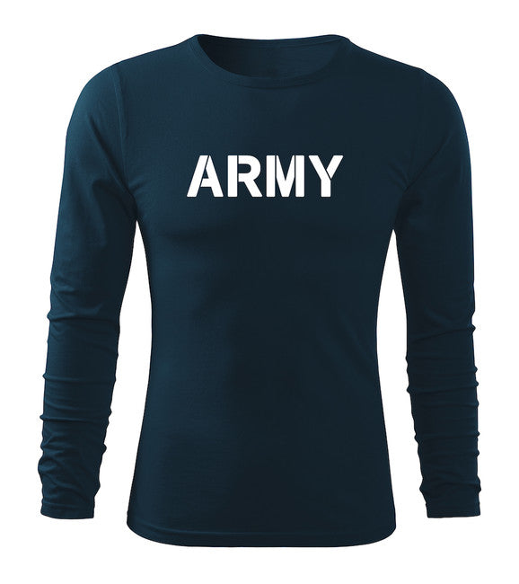 DRAGOWA Fit-T μπλουζάκι με μακρύ μανίκι army