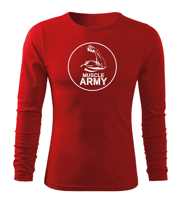 DRAGOWA Fit-T Μπλουζάκι Μακρύ Μανίκι Muscle Army Biceps