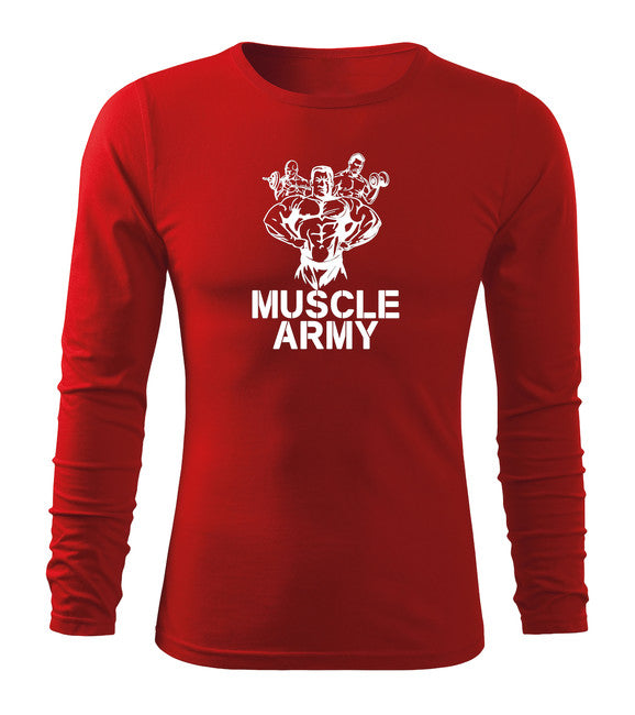 DRAGOWA Fit-T αμάνικο μπλουζάκι με μακρύ μανίκι army team