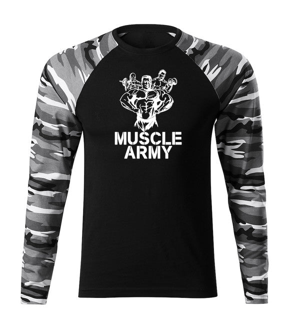DRAGOWA Fit-T Μπλουζάκι με Μακρύ Μανίκι Army Team
