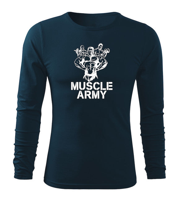 DRAGOWA Fit-T Μπλουζάκι με Μακρύ Μανίκι Muscle Army Team