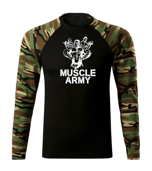 DRAGOWA Fit-T Μακρυμάνικο Μπλουζάκι muscle army team