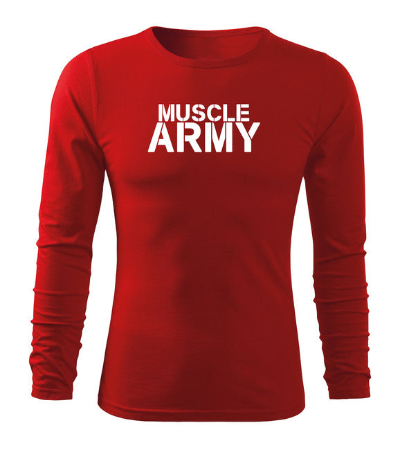 DRAGOWA Fit-T Μακρυμάνικο Μπλουζάκι muscle army