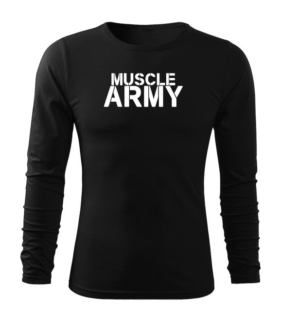 DRAGOWA Fit-T Μπλουζάκι με Μακρύ Μανίκι Muscle, Στρατιωτικό