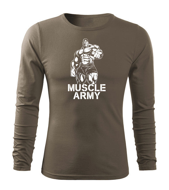 DRAGOWA Fit-T Μπλουζάκι Μακρυμάνικο Muscle Army Man