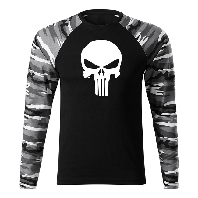 DRAGOWA Fit-T μπλουζάκι με μακρύ μανίκι punisher