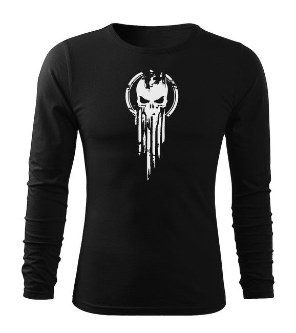DRAGOWA Fit-T Μακρυμάνικο Μπλουζάκι skull